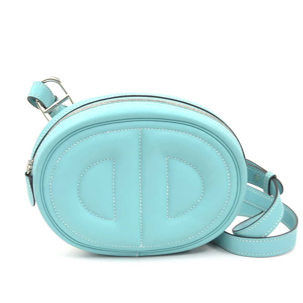Hermes HERMES Shoulder Bag In the Loop Verso Veau Swift Blue Atoll Women's 90...